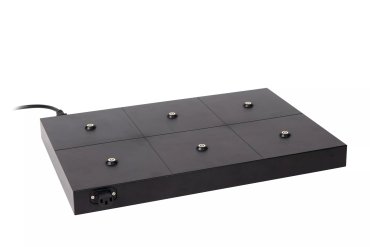 Lucide la station d'accueil Justine - Chargeur sans fil / Station de charge / Chargeur sans fil - 46,2 cm x 32,6 cm x 5 cm - max. 6 lampes - noir
