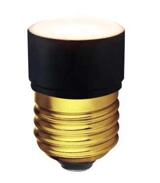 ETH LED Lampe Pucc - 4,5 cm - E27 - 3,5W - 3 niveaux de gradation - 2200K - noir
