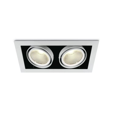 ONE Light COB Box Type Shop - spot à encastrer - 350 x 185 mm, 320 x 160 mm taille d'encastrement - 2 x 30W LED inclus - blanc