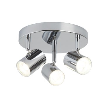 Searchlight Rollo - spot apparent 3L - Ø 26 x 12 cm - 3 x 4W LED dimmable inclus - chrome