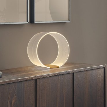 Nova Luce Valentin - lampe de table avec interrupteur sur câble - Ø 28 x 27,6 cm - 14W dimmable LED inclus - laiton doré