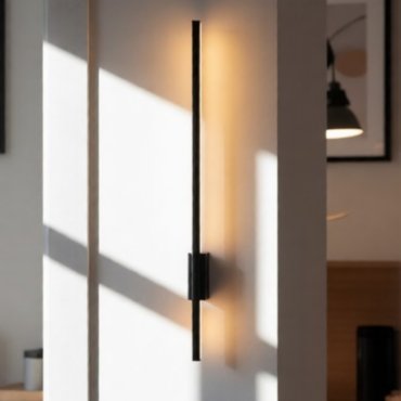 Nova Luce Tien - applique murale - 1,5 x 8,3 x 60 cm - 10W LED inclus - noir sable