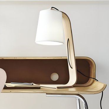 Lucide Nordic - lampe à poser - 19 x 15,5 x 45 cm - blanc