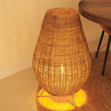 New Garden Saona - lampadaire - Ø 45,5 x 72 cm - rotin