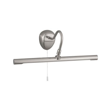 Searchlight LED Picture Lights - applique murale avec interrupteur à tirette - 36 x 13 cm - 1W LED incl. - argent satiné