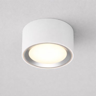 Nordlux Fallon - spot en saillie 1L - Ø 10 cm - fonction Moodmaker à 4 niveaux - LED 5,5W dimmable inclus - blanc et acier brossé