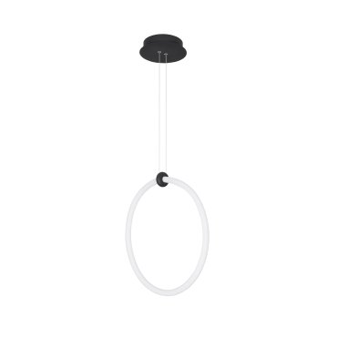 Nova Luce Girdino - lampe suspendue - 38 x 19 x 120 cm - 21W LED inclus - noir sable