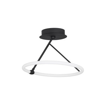 Nova Luce Janus - lampe suspendue - Ø 38 x 37 cm - 21W LED inclus - noir sable
