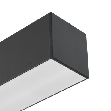 Roi Du Luminaire Line - plafonnier - 118 x 5,3 x 5,3 cm - 34W LED inclus - noir - non graduable - couleur de lumière blanc chaud (2700K)