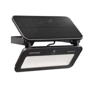 Century Italia Solar-B - spot solaire avec détecteur de mouvement - 19,4 x 9,7 x 4,4 cm - 12W LED inclus - couleur de lumière réglable - IP65 - noir