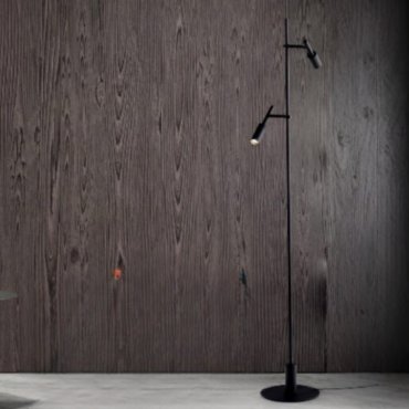 Nova Luce Joy - lampadaire - Ø 25 x 161 cm - 14W LED inclus - noir sable