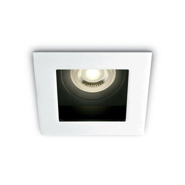 ONE Light Dark Light Square - spot encastrable - 96 x 96 mm, 80 x 80 mm format encastrable - blanc