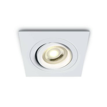 ONE Light Dual Ring GU10 - spot encastré - 94 x 94 mm, Ø 80 mm encastrable - blanc