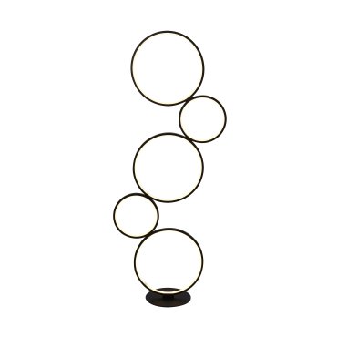 Searchlight Cirque - lampadaire - 116 cm - 35W LED dimmable inclus - noir et blanc mat