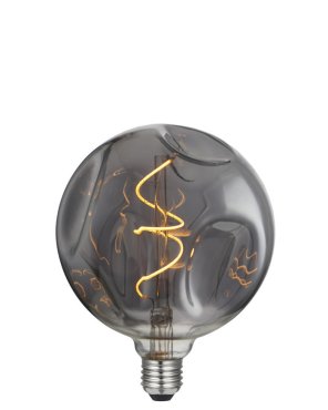 Daylight Italia Ampoule LED Bumped - Ø 14 x 18,5 cm - E27 - 5W dimmable - 1800K - fumée