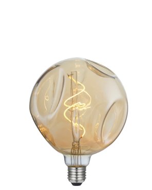 Daylight Italia Ampoule LED bombée - Ø 14 x 18,5 cm - E27 - 5W dimmable - 1800K - ambre