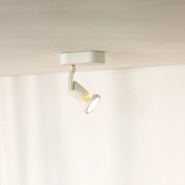 Lucide Jaster 1 - spot en saillie - 6 x 15,5 x 11,7 cm - 5W LED inclus - blanc