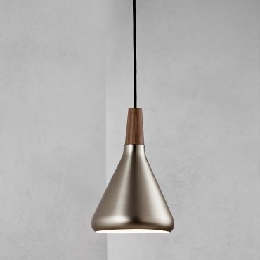 Design for the People Nori 18 - lampe suspendue - Ø 18 x 35,5 cm - acier brossé
