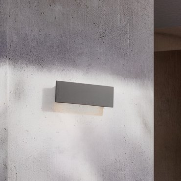 Nova Luce Luna - applique murale extérieure - 30 x 10 x 4,5 cm - 10W LED inclus - IP65 - noir