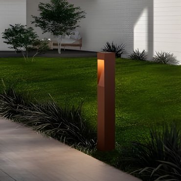 Nova Luce Maddi - lampe de jardin - 8,5 x 60 x 7,5 cm - 7W LED inclus - IP65 - corten sablé