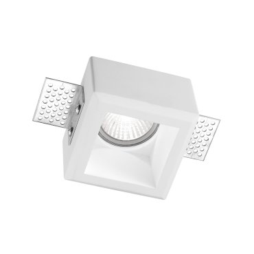 Nova Luce Tobia - spot encastré - 80 x 80 mm, 85 x 85 mm format encastré - plâtre blanc