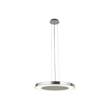 Searchlight Lexi - lampe suspendue - Ø 50 x 122 cm - 36W LED dimmable inclus - chrome