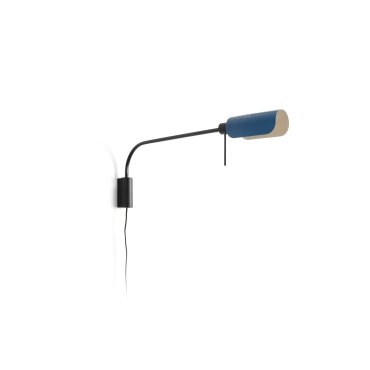 Faro Martinica XL - applique murale avec interrupteur - 85.4 x 8 cm - noire et bleue