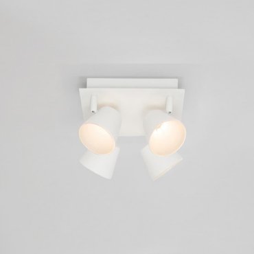 Nova Luce Biagio - spot en saillie 4L - 22 x 22 x 16 cm - 4 x 6W LED inclus - blanc sable