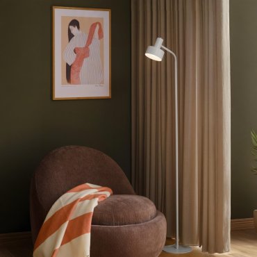 Nordlux Matis - lampadaire - Ø 12,5 x 160 x 22 cm - blanc