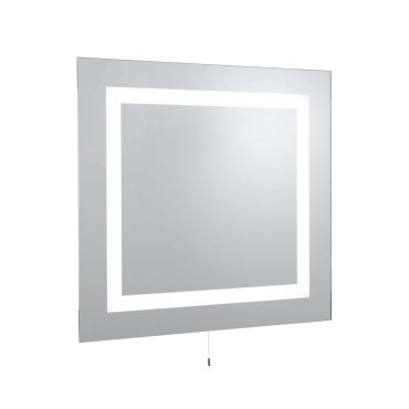 Searchlight Miroirs de salle de bain - miroir avec éclairage - 70 x 65 cm - 10W LED inclus - IP44 - blanc
