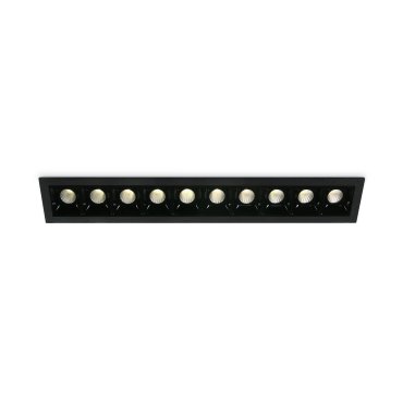 ONE Light Shop Square Boxes - spot encastré - 281 x 45 mm, 272 x 36 mm taille d'encastrement - 10 x 2W LED dimmable inclus - noir