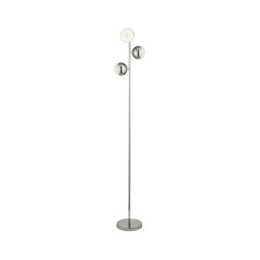 Searchlight Marbles - lampadaire - Ø 25 x 152 cm - 5W LED inclus - chrome