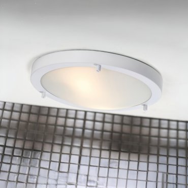 Nordlux Ancona Maxi - plafonnier - Ø 31,5 x 8 cm - IP44 - blanc