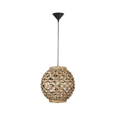 Nova Luce Griffin - lampe suspendue - Ø 30,5 x 215 cm - brun clair