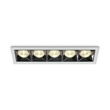 ONE Light Mirror Square Boxes - spot encastré - 207 x 54 mm, 200 x 45 mm taille d'encastrement - 20W LED inclus - blanc