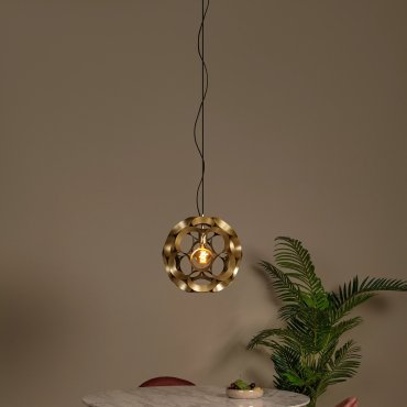 Lucide Hannelore - lampe suspendue - Ø 40 x 170,8 cm - or