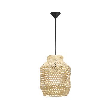 Nova Luce Mia - lampe suspendue - Ø 35 x 215 cm - brun clair