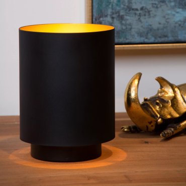 Lucide Suzy - lampe à poser - Ø 12 x 16 cm - noir