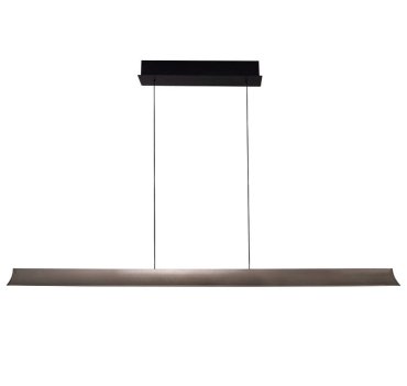 Maxlight Jo-Jo - lampe suspendue - 124 x 6 x 195 cm - 38W LED inclus - 2700K-5500K - gris et noir
