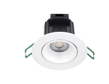 Sylvania Start Spot - spot encastré - Ø 86 mm, Ø 72 mm encastré - 9W LED dimmable inclus - IP44 - 2700K - blanc