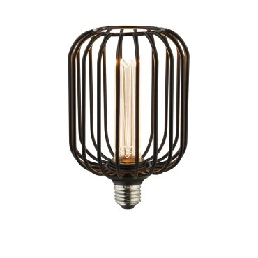Searchlight Ampoule LED Wire Mesh - Ø 12 x 18,5 cm - E27 - 4,5W dimmable - 2700K - noir