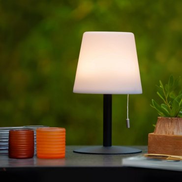 Lucide Rio - lampe à poser - Ø 15,5 x 26 cm - 1,8W LED inclus dimmable - RGB - IP44 - blanc