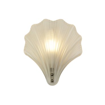 Searchlight Shell - applique murale - 20 x 22 cm - IP44 - argent satiné