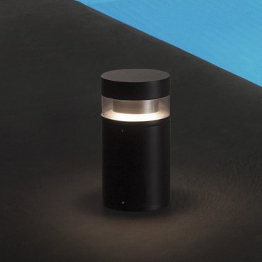 Nova Luce Tala - lampe de jardin - Ø 13,4 x 25 cm - 12W LED inclus - IP54 - anthracite foncé