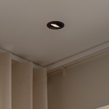 Nordlux Monolo - spot encastré - Ø 82 mm, Ø 68 mm taille d'encastrement - 3 niveaux de gradation - 4,8W LED inclus - noir