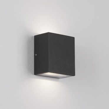 Nova Luce Zaro - applique murale extérieure - 9 x 10,2 x 5,5 cm - 10W LED inclus - IP65 - anthracite foncé
