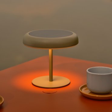 Nordlux Elmer Solar - lampe de table d'extérieur avec batterie - Ø 13 x 17 cm - 3 niveaux de gradation - 2W LED inclus - IP44 - vert