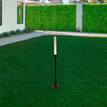 Nova Luce Slot - lampe de jardin - Ø 2,5 x 60 cm - 4W LED inclus - IP65 - corten