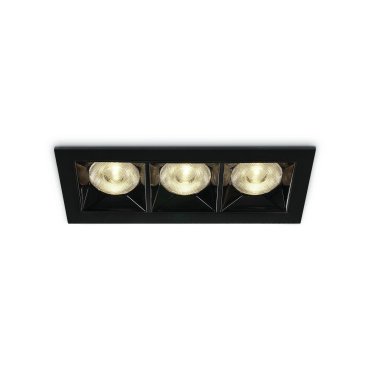 ONE Light Mirror Square Boxes - spot encastré - 130 x 54 mm, 124 x 45 mm taille d'encastrement - 12W LED inclus - noir