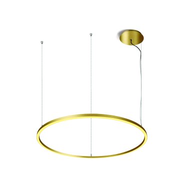 ONE Light LED Circle Rings - lampe suspendue - Ø 127 x 300 cm - 65W LED inclus - laiton brossé